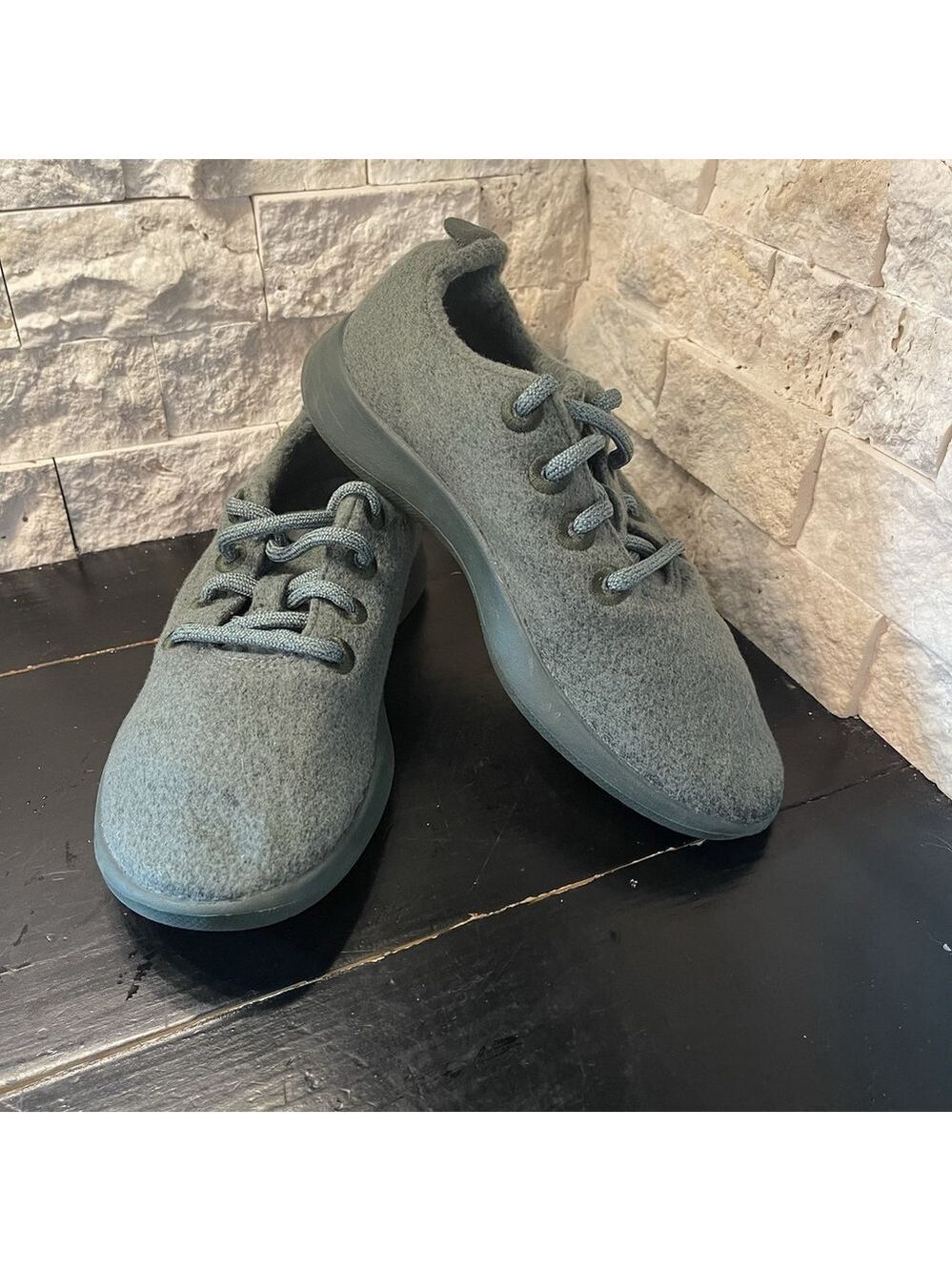 AllBirds Women's Size 6 Green WR Wool Runners NZ Merino Lace-Up Sneakers Shoes